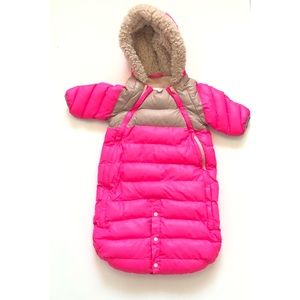 7 A.M Enfant Doudoune Pink Baby Bunting 0-3 Months